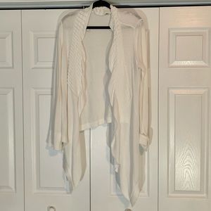 Debbie Morgan white cardigan sweater